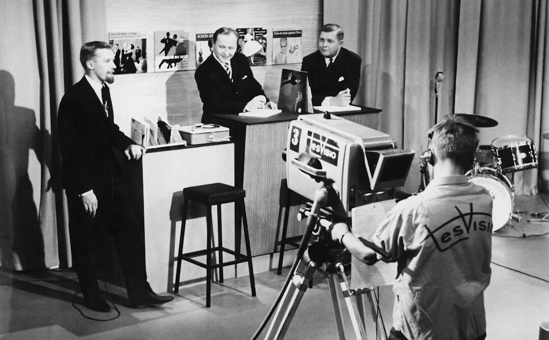 vintage german tv studio
